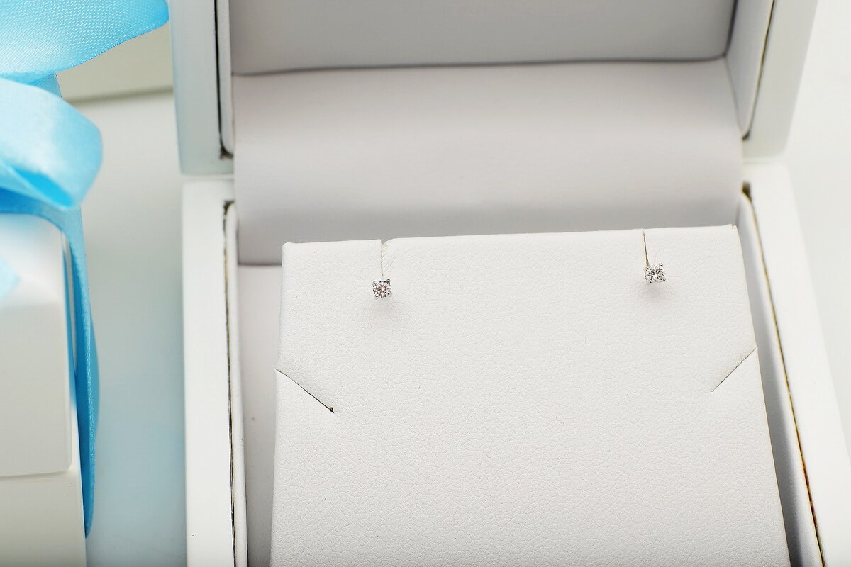 Emaga Złote kolczyki KXD2555 - Diament